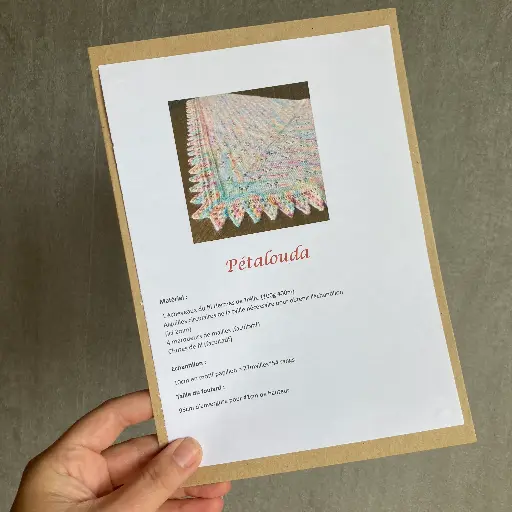 Patron du foulard Pétalouda
